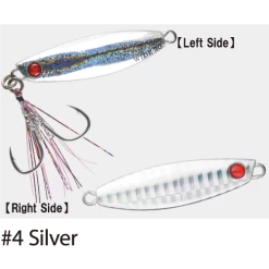 Hayabusa Jack Eye Shot Slow Wide Micro Jig Lures 11 Hayabusa Jack Eye Shot Slow Wide Micro Jig Lures -Coastal Fishing Tackle Hayabusa Jack Eye Shot Slow Wide Micro Jig Silver Lures Freddys