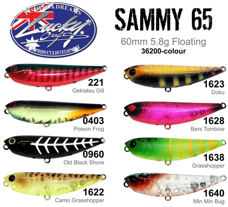 Lucky Craft Sammy 65mm Lures 3 Lucky Craft Sammy 65mm Lures - Image 3