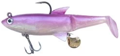 Molix Shad 140 Soft Plastics 33 Molix Shad 140 Soft Plastics -Coastal Fishing Tackle MOLIXShadLavenderWhiteBelly Freddys