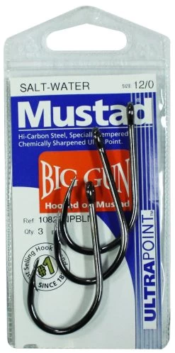 Mustad Big Gun 10829NPBLN Pre Pack Hooks -Coastal Fishing Tackle Mustad Big Gun Hooks 1 Freddys 4e8362e5 9783 4d3c 81f0 d6238f71d217
