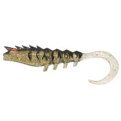 Shimano Squidgy Prawn Wriggler Tail Soft Plastic Lures -Coastal Fishing Tackle SQUIDGIES WRIGGLER BLACK GOLD