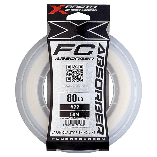 YGK X Braid FC Absorber Fluorocarbon Leader 1 YGK X Braid FC Absorber Fluorocarbon Leader